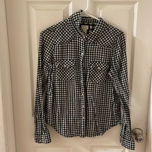 Forever 21 Long Sleeve Plaid Shirt